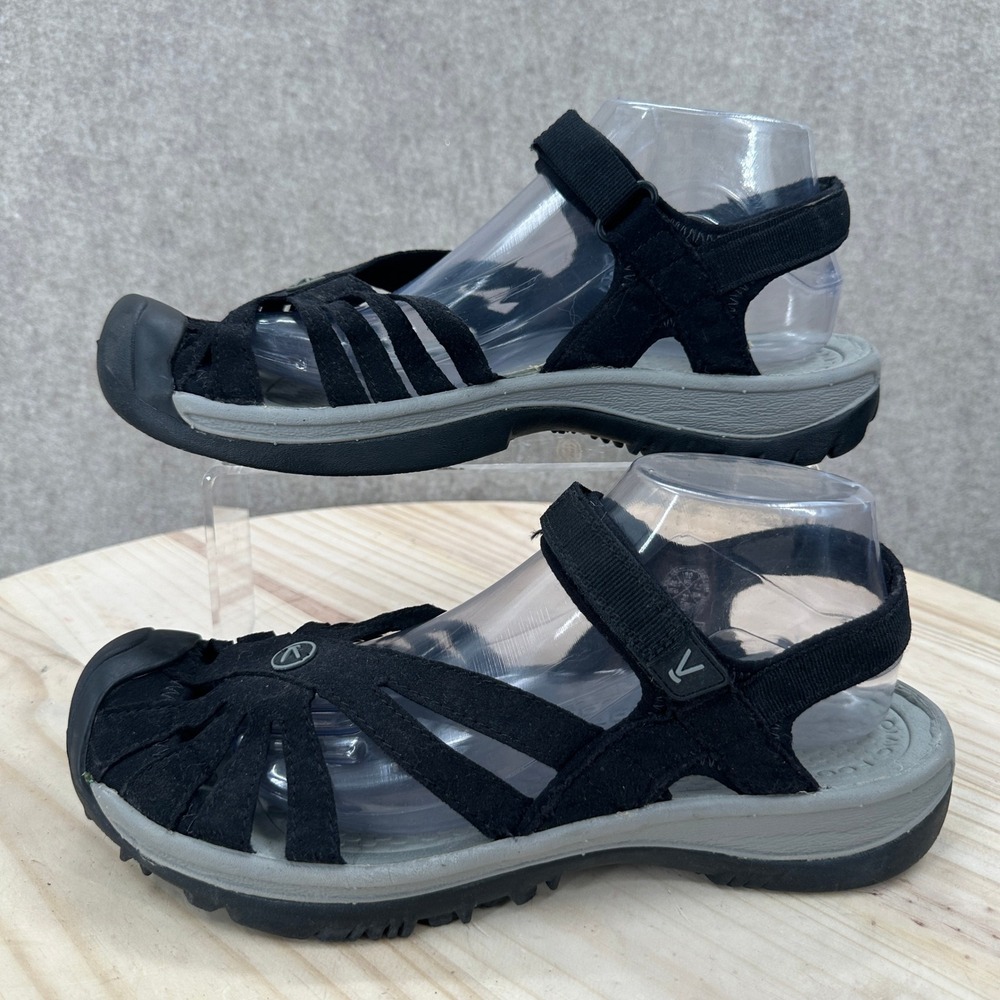 Keen Rose Sandal Womens 10 Black Strappy Outdoor Sport 1008783
